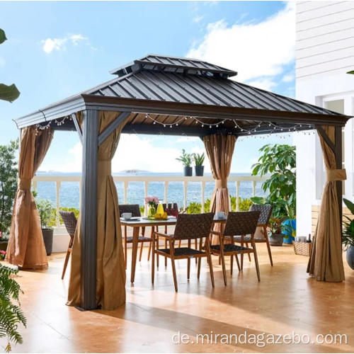 im Dachpavillon auf Deck 5x3 Pergola abgeschirmt